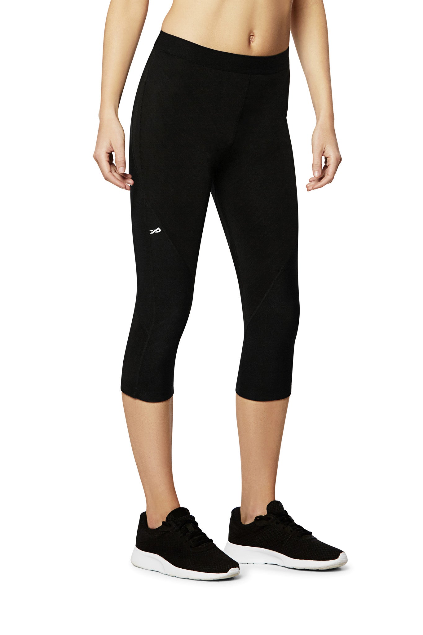 Nike [M] Women's Pro Training Capri Crop Leggings-Black/White