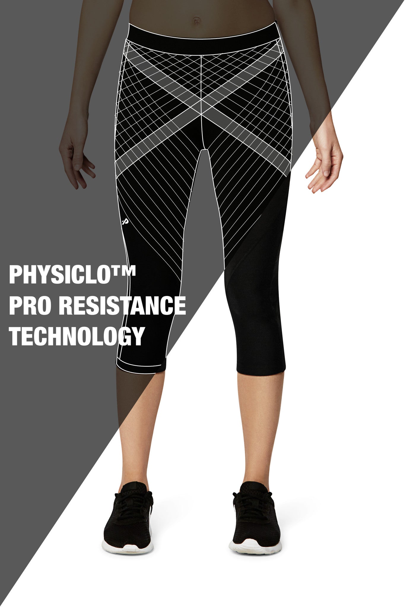 Pro Resistance Capris for Women - Athletic Grey